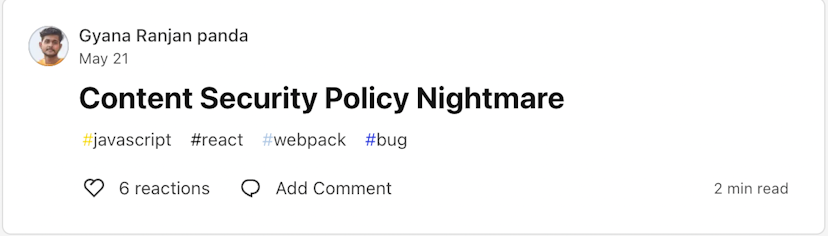 Content Security Policy Nightmare